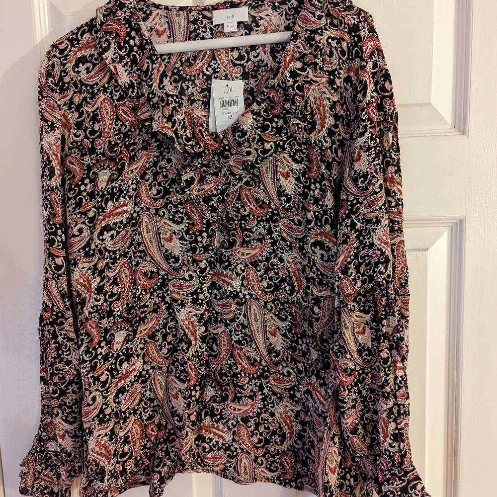 J Jill long sleeve rayon top.